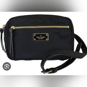 Kate Spade York Sophy Wilson Road Waist Bag Pack Black Nylon